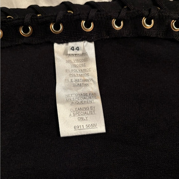 BALMAIN Side Lace-Up Black Halter Midi
Dress. - Picture 11 of 12